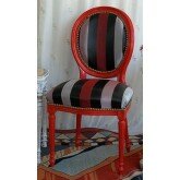 Lot 6 Chaises M&eacute;daillon de Style Louis XVI