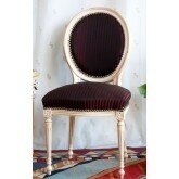 Lot 6 Chaises M&eacute;daillon de Style Louis XVI
