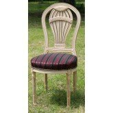 Lot 6 Chaises M&eacute;daillon de Style Louis XVI