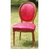 Lot 6 Chaises M&eacute;daillon de Style Louis XVI