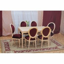 PROMO 500&euro; DE REMISE SUR : 6 CHAISES MEDAILLON ET UNE TABLE LOUIS XVI - PROMO