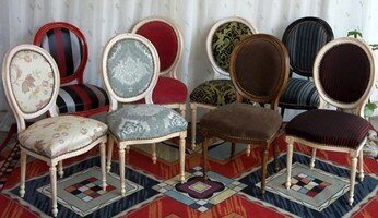 Chaise M&eacute;daillon Style Louis XVI